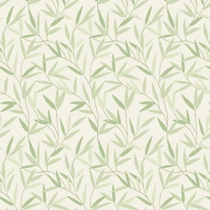 Willow Leaf Hedgerow Non Woven Unpasted Removable Strippable Wallpaper