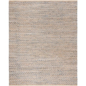 Cape Cod Blue/Natural 10 ft. x 14 ft. Distressed Geometric Area Rug