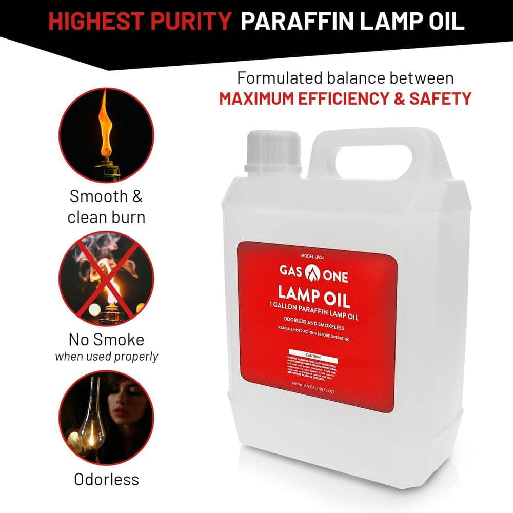 Gas One Clear Liquid Paraffin Lamp Oil 1 Gallon