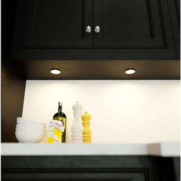 LED 3 pack Under Cabinet Lighting Kit  Kitchen Counter Closet Puck Lights 