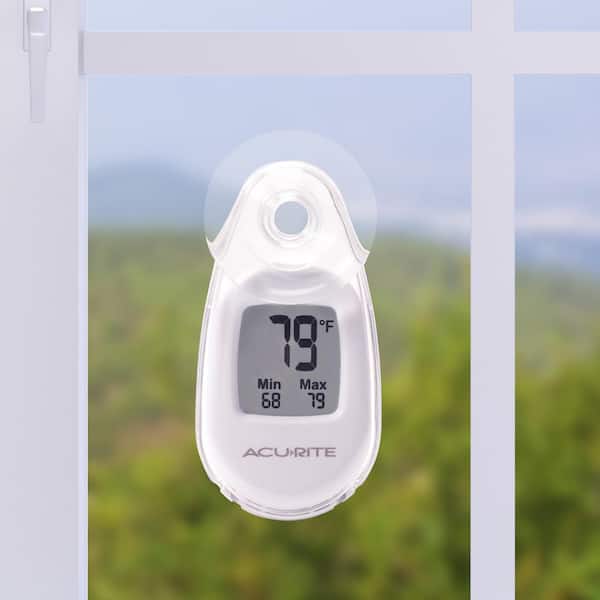 AcuRite Digital Suction Cup Thermometer in White 00315HDSB - The