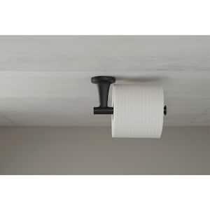 Starck T Wall Mounted Toilet Paper Holder in Black