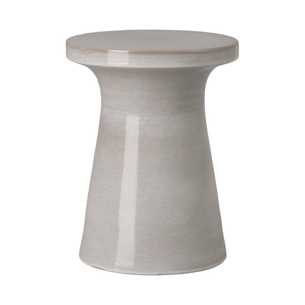 Plateau 18 in. H Glossy Glaze Gray Round Ceramic Garden Stool price history on PriceWatchPro
