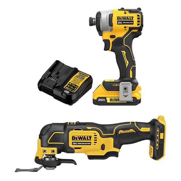 DEWALT ATOMIC 20V MAX Lithium-Ion Brushless Cordless Compact 1/4