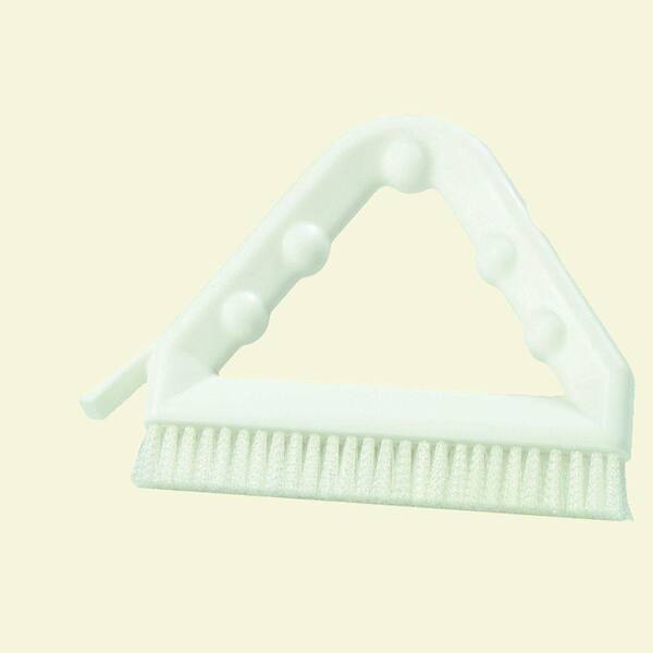 Carlisle 9 in. White Poly Tile and Grout Brush (12-Pack)