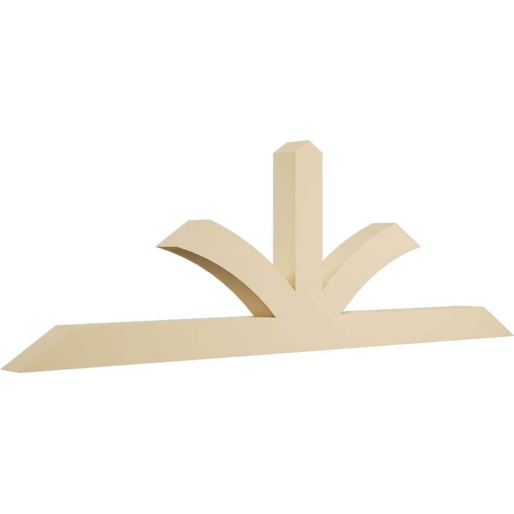 Ekena Millwork 72 in. W x 24 in. H x 4 in. D x 4 in. F, 8/12 Pitch ...
