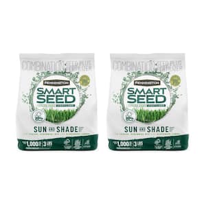 Smart Seed Sun and Shade North 3 lb. 750 sq. ft. Grass Seed and Lawn Fertilizer (2-Pack)