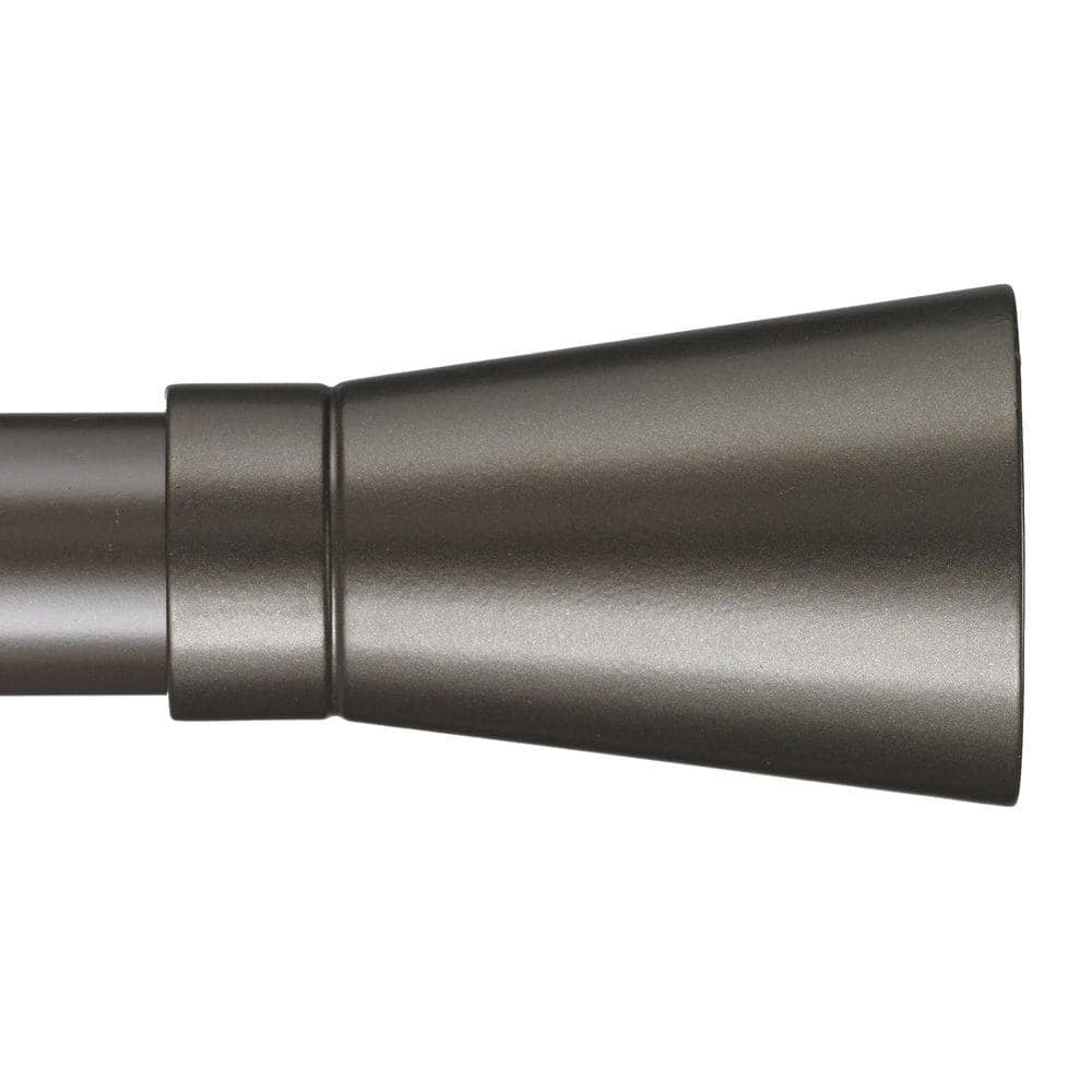 Linea 4 ft. Non-Telescoping Single Curtain Rod in Oil Rubbed Bronze