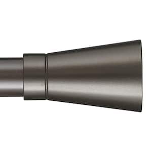 Linea 96 in. Single Curtain Rod in Oil Rubbed Bronze with Finial
