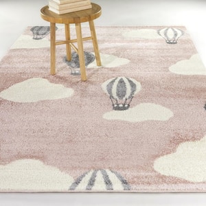 Whitney Pink 5 ft. x 7 ft. Air Balloon Area Rug