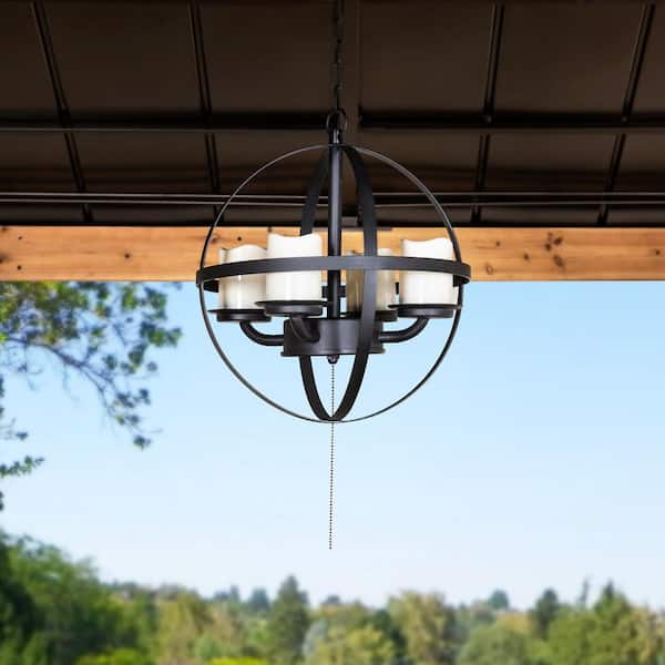 Customer Reviews For Sunjoy Barneys, Battery Operated Outdoor Hanging Chandelier Plug In