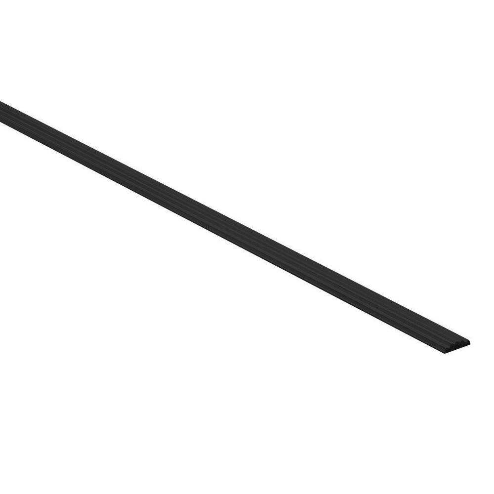 Novostrip SP Matt Black 1/2 in. x 98-1/2 in. L plate shape Aluminum Molding and Transition Trim price history on PriceWatchPro