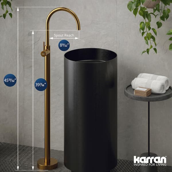 Karran Howick Single Hole Single Handle Freestanding Bathroom
