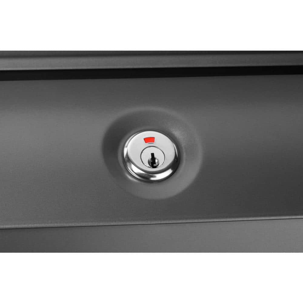 Aspen Graphite Small Locking Wall Mount Mailbox