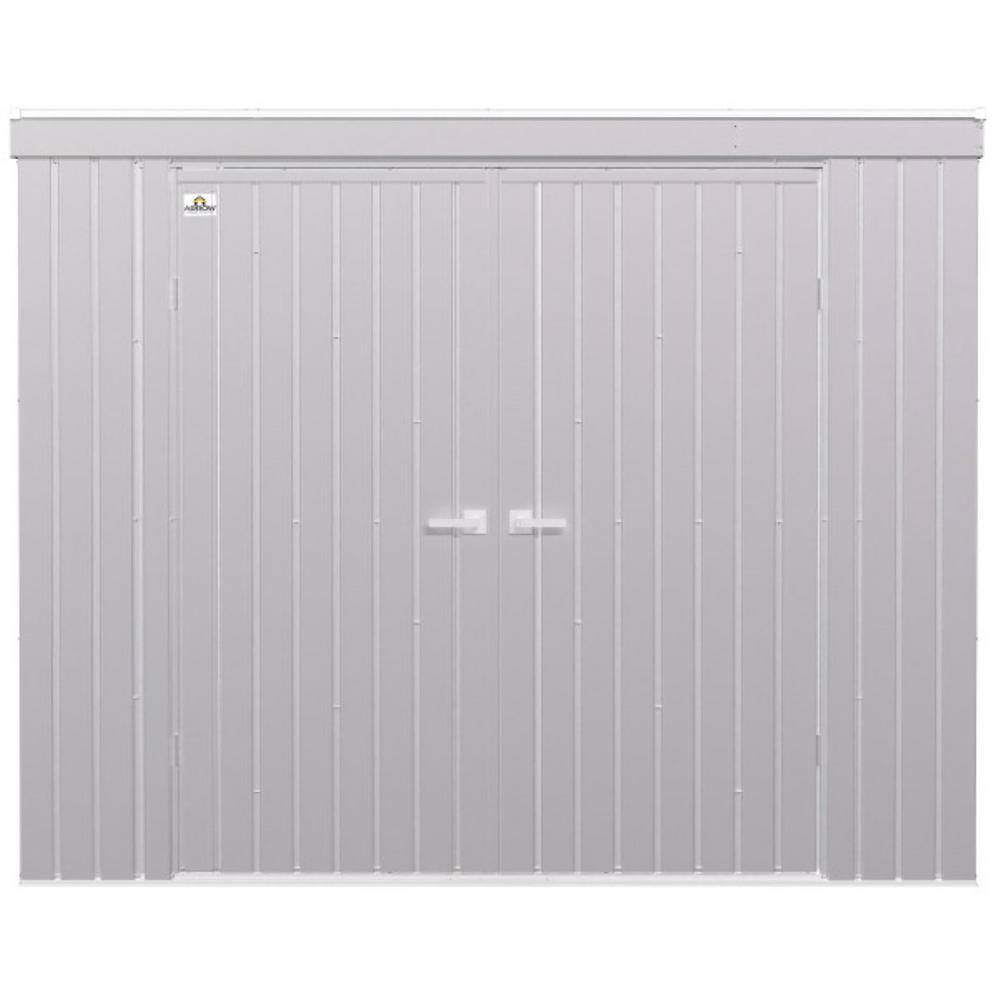 8 ft. x 4 ft. Silver Galvalume Steel Storage Shed