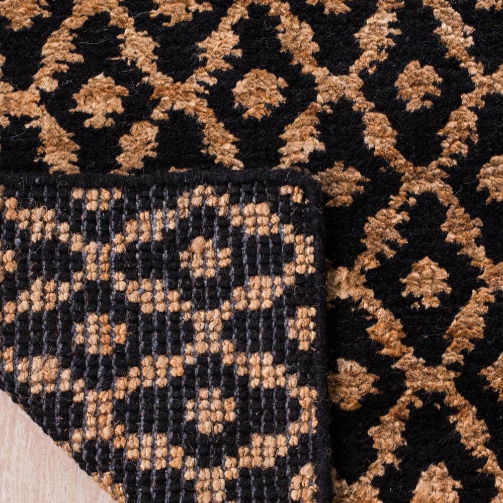 Hand-Knotted Bohemian Black Wool 2' x 3' Area Rug