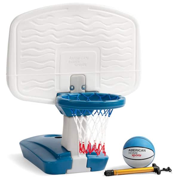 Simplay3 Pooltime Basketball Hoop Blue and White