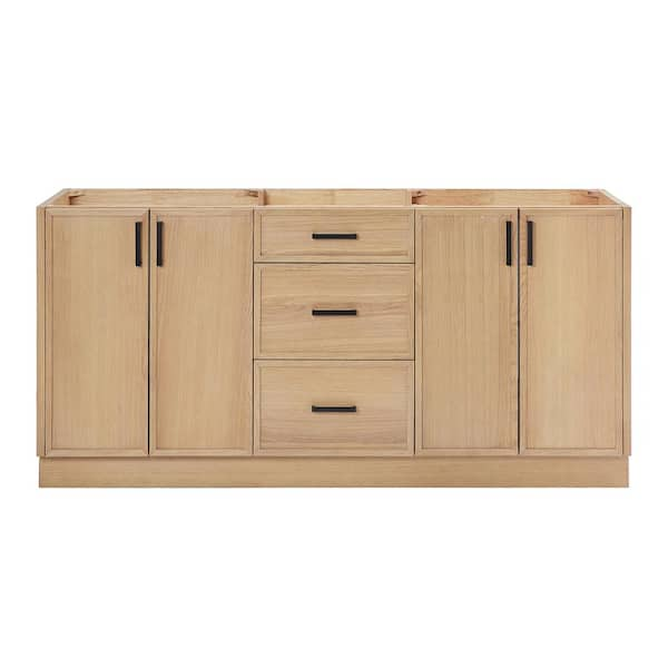 Kelly 72 in. W x 21.5 in. D x 34.5 in. H Bath Vanity Cabinet without Top in White Oak