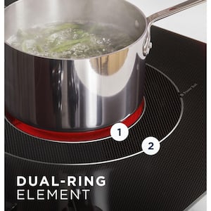 36 in. 5 Burner Element Radiant Electric Cooktop in Stainless Steel