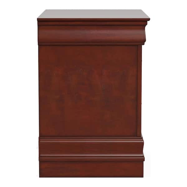 Burkhart Cherry 2-Drawer 21.63 in. W Nightstand