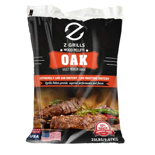 Oak All-Natural Wood Grilling Pellets, 20 lb. Bag