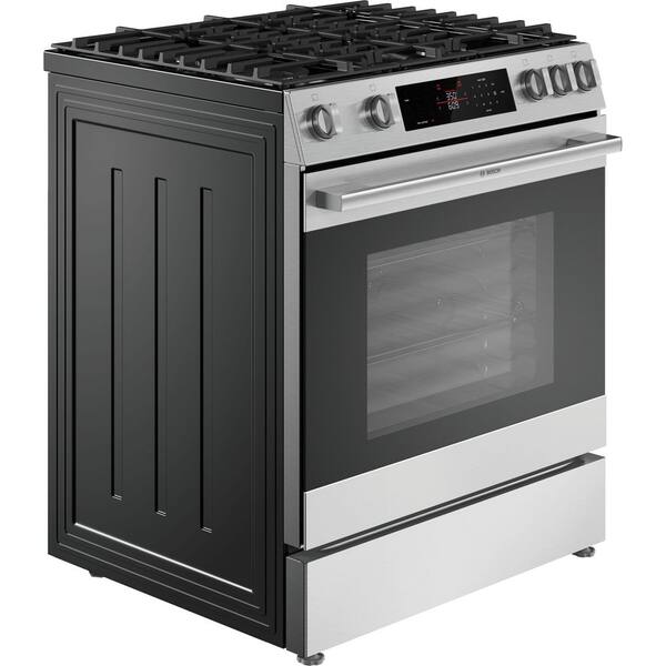 300 Series 30" 5.8 cu. ft. Slide-In Gas Range in Stainless Steel with True Convection Oven