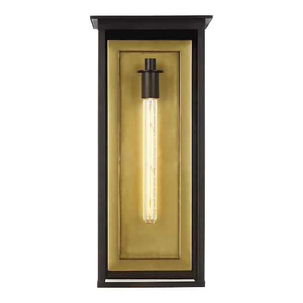 Generation Lighting Freeport Extra Large 1-Light Heritage Copper Hardwired Outdoor Wall Lantern
