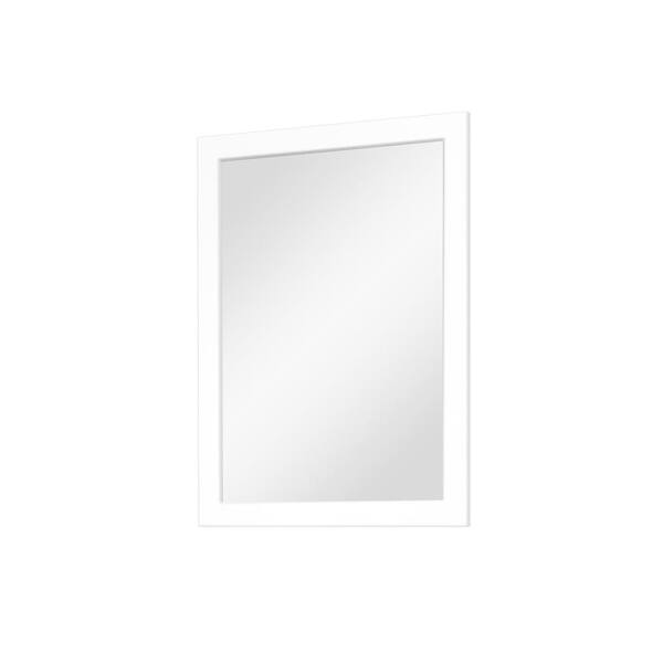 CASAINC 30 in. W x 36 in. H Framed Rectangular Bathroom Vanity Mirror in White