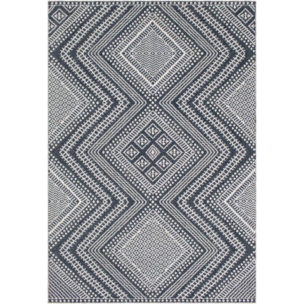 Sicuro Medium Gray 5 ft. 3 in. x 7 ft. 3 in. Moroccan Indoor/Outdoor Area Rug price history on PriceWatchPro