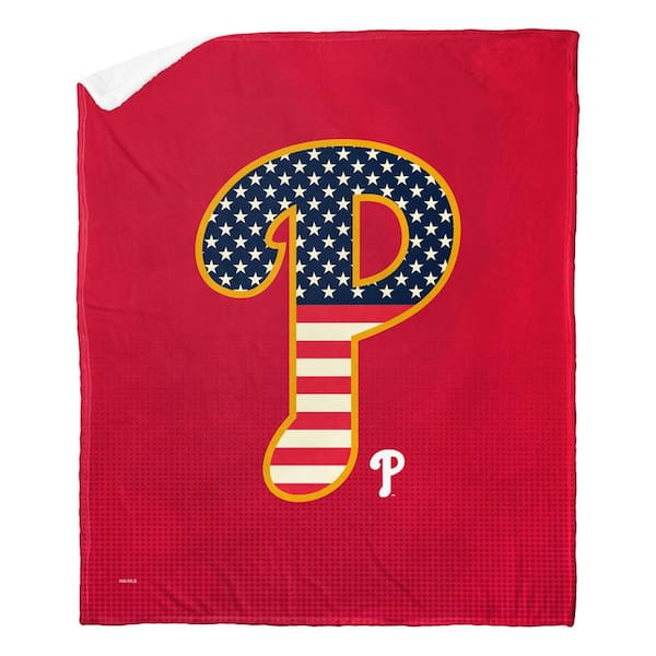 THE NORTHWEST GROUP MLB Phillies Celebrate Series Silk Touch Sherpa Multicolor Throw