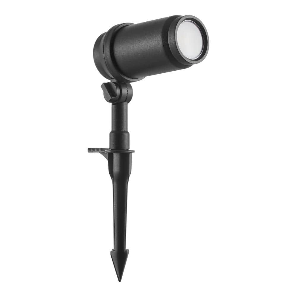 Hampton Bay 400 Lumen Low Voltage Black Integrated LED