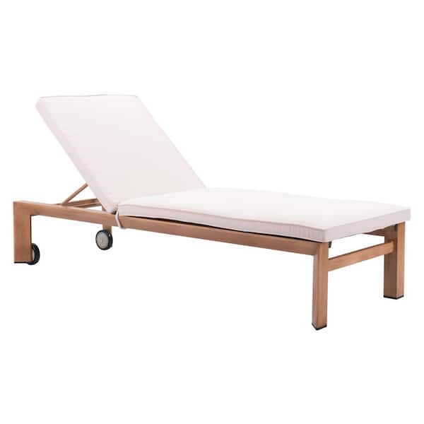 ZUO Cozumel 28.7 in. W Square Arm Outdoor Fabric modern Outdoor Sofa in Beige