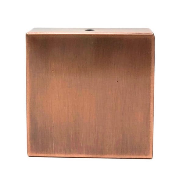 NUVO IRON Eazy-Cap 4 in. x 4 in. Stainless Steel Modern Low-Profile Flat Top Post Cap (Pack of 24)