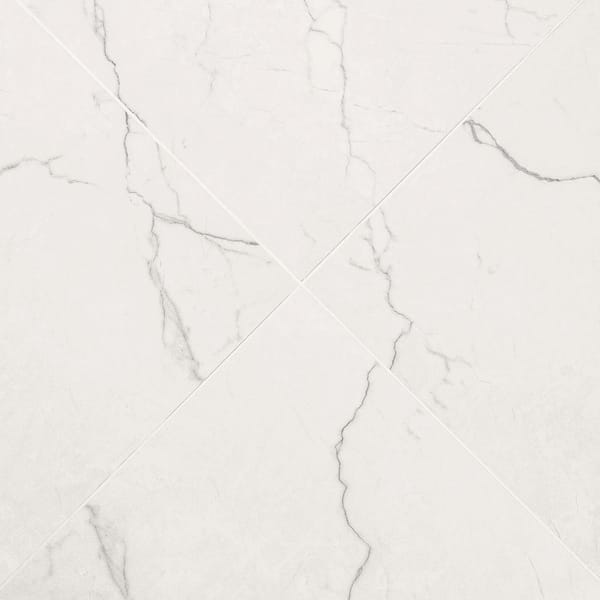 MSI Briella Grey 24 x 24 Matte Porcelain Marble Look Floor