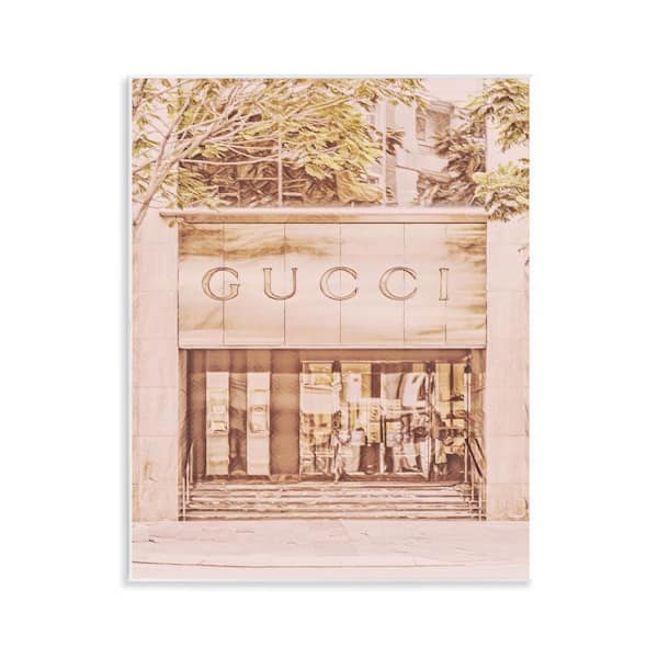 Stupell Industries Pink Designer Storefront by Graffi*Tee Studios Unframed Architecture Graphic Art Print 14 in. x 11 in.
