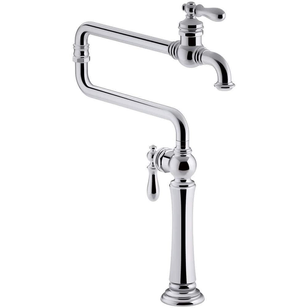 KOHLER Artifacts 2Handle Deck Mounted Potfiller in Polished Chrome K