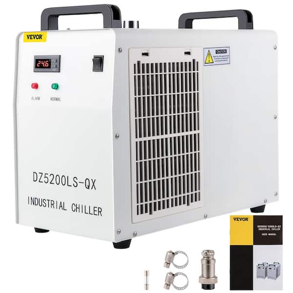 VEVOR Industrial Water Chiller CW5200DG 8.5L 1400-Watt 0.93HP Water Cooler Cools 5200 BTU/Hour Thermolysis Water Chiller
