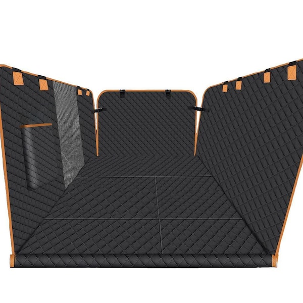 Durable Pet Car Seat Cover with Hard Bottom for Back Seat Protection