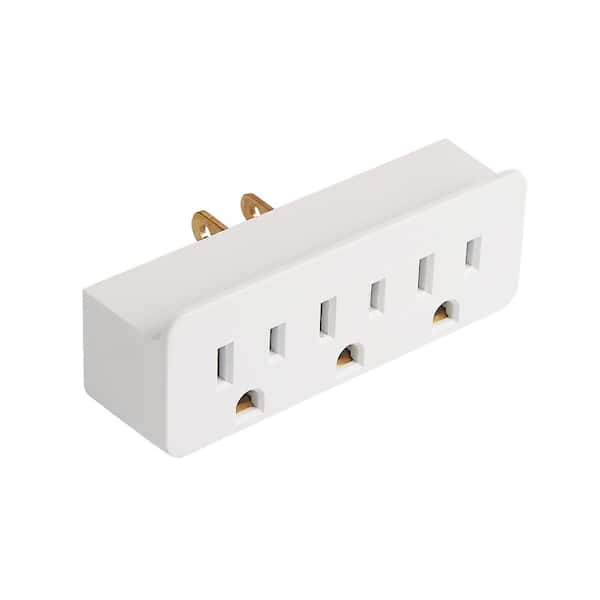 Commercial 2 3-Prong Outlet Adapter LA-12 - Home Depot