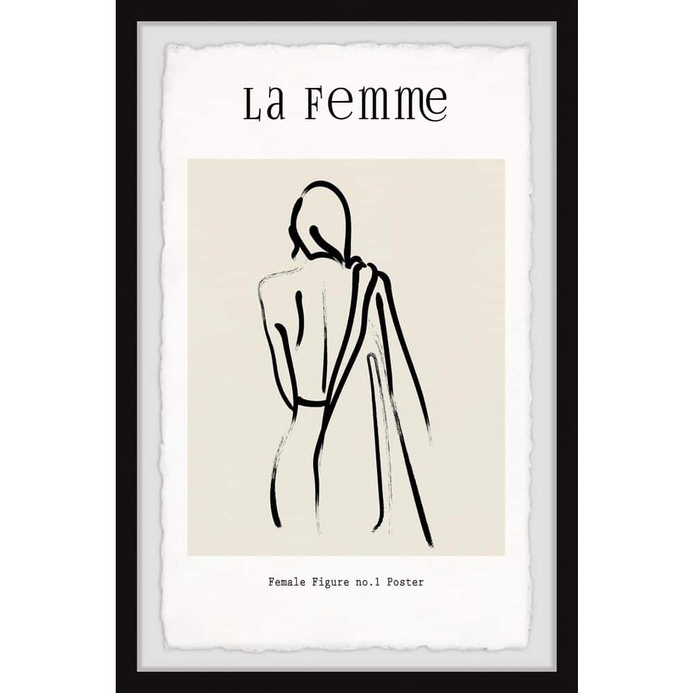 Female Figure No 1 Poster  by Marmont Hill Framed People Art Print 12 in. x