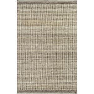 Nottingham Dark Brown/Gray 6 ft. x 9 ft. Striped Indoor Area Rug