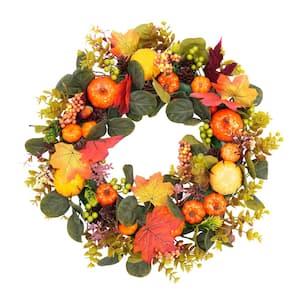 19.68 in. Artificial Fruits Vegetables Leaves Garland Decoration