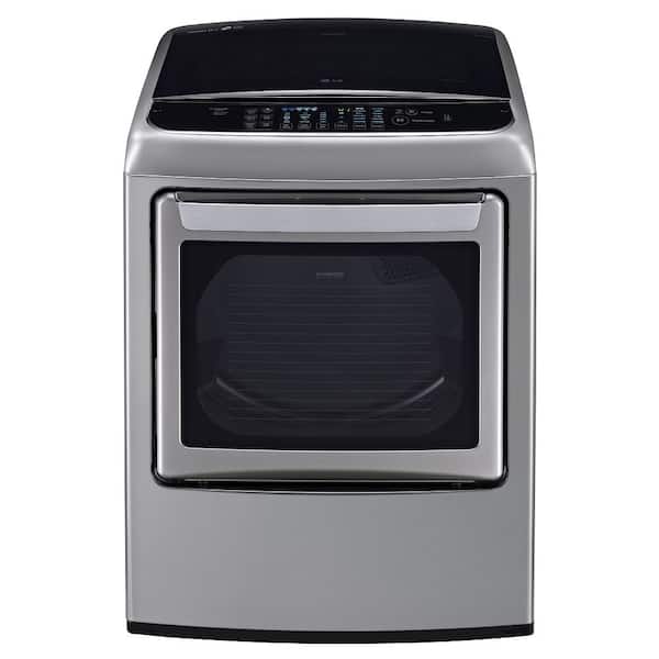 LG 7.3 cu. ft. Gas Dryer with EasyLoad and Steam in Graphite Steel