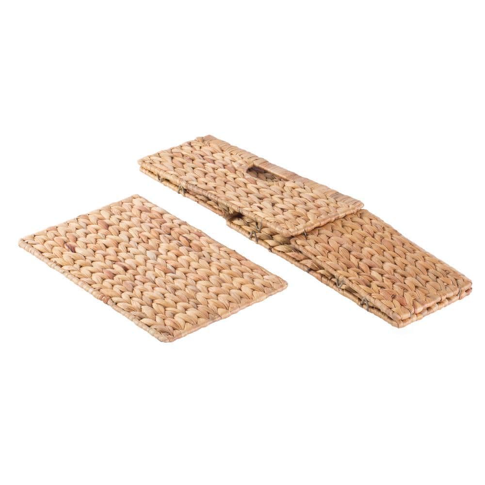 Foldable Natural Water Hyacinth Medium Storage Bin