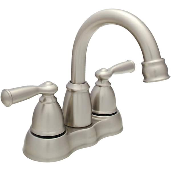 Moen Banbury Bathroom Faucet Brushed Nickel Everything Bathroom   Spot Resist Brushed Nickel Moen Centerset Bathroom Faucets Ws84913srn D4 600 