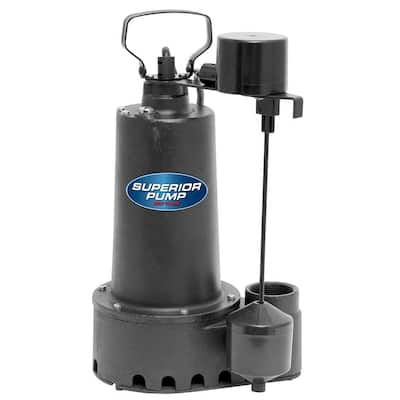 Sewage Pump MWL-6500i Continous Duty Cast Iron Sump Pump w Digital Ion ...