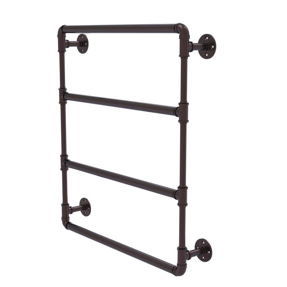 Antique Bronze 30" Wall Mounted Ladder Towel Bar