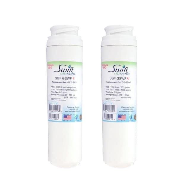 Swift Green Filters Replacement Water Filter for GE GSWF (2-Pack)