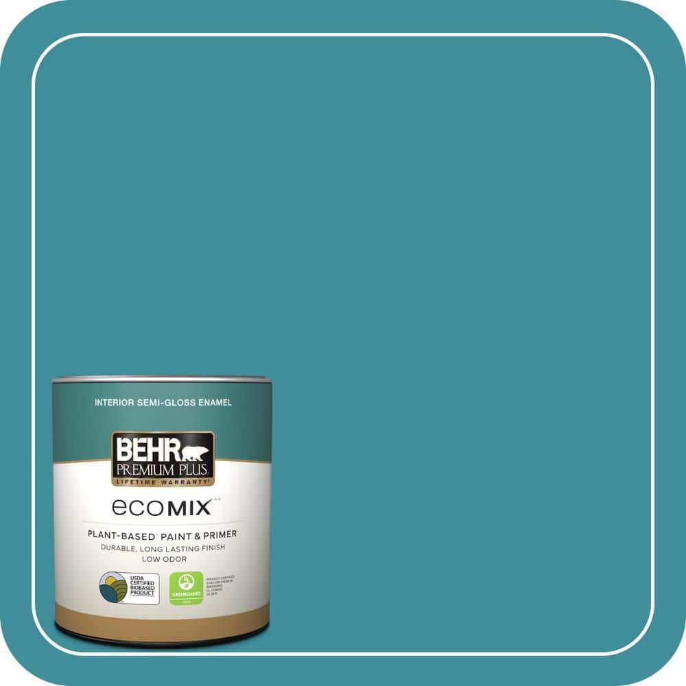 1 qt. #MQ6-34 Prophetic Sea Semi-Gloss Enamel EcoMix Plant-Based Interior Paint & Primer price history on PriceWatchPro
