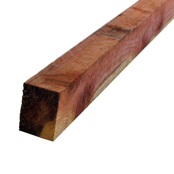 Mendocino Forest Products 4 in. x 4 in. x 7 ft. Rough Construction Common Redwood Lumber